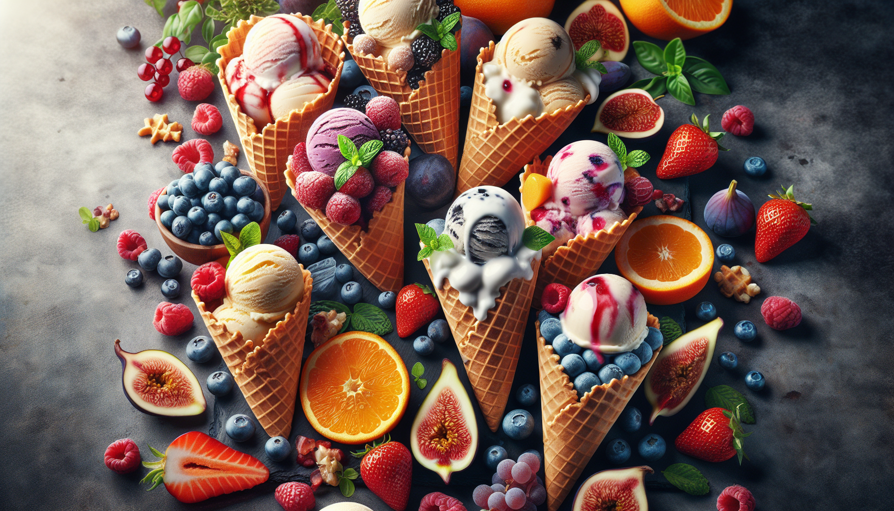 Luscious ice creams infused with homegrown fruit